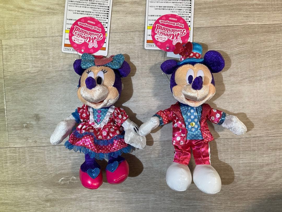 ディズニー パルパルーザ ミニー ミッキー ぬいぐるみバッジ セット
