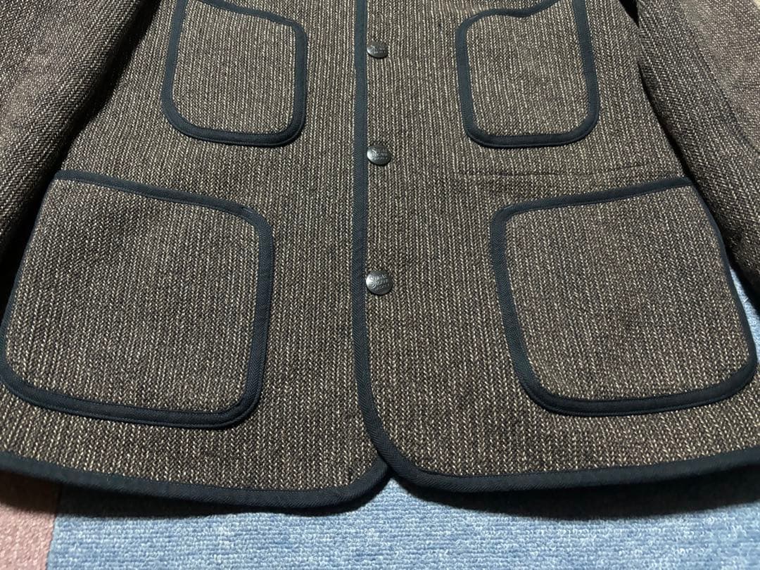 sugar cane ビーチクロス ジャケット 38 ワーク ウール ごま塩