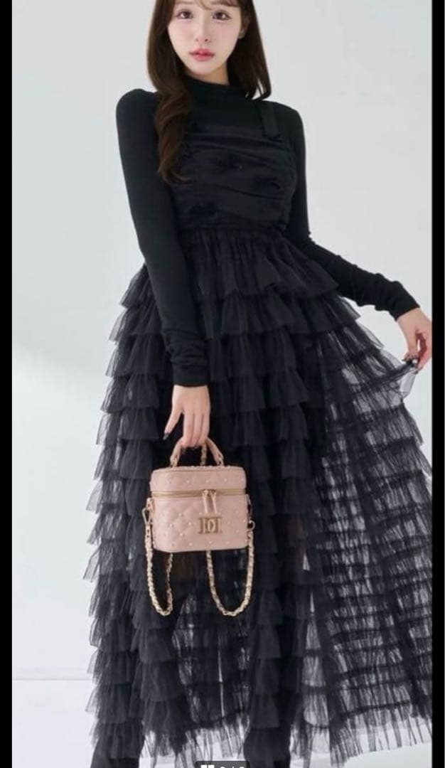 Darich キルティングパールスクエアミニバッグ ピンク