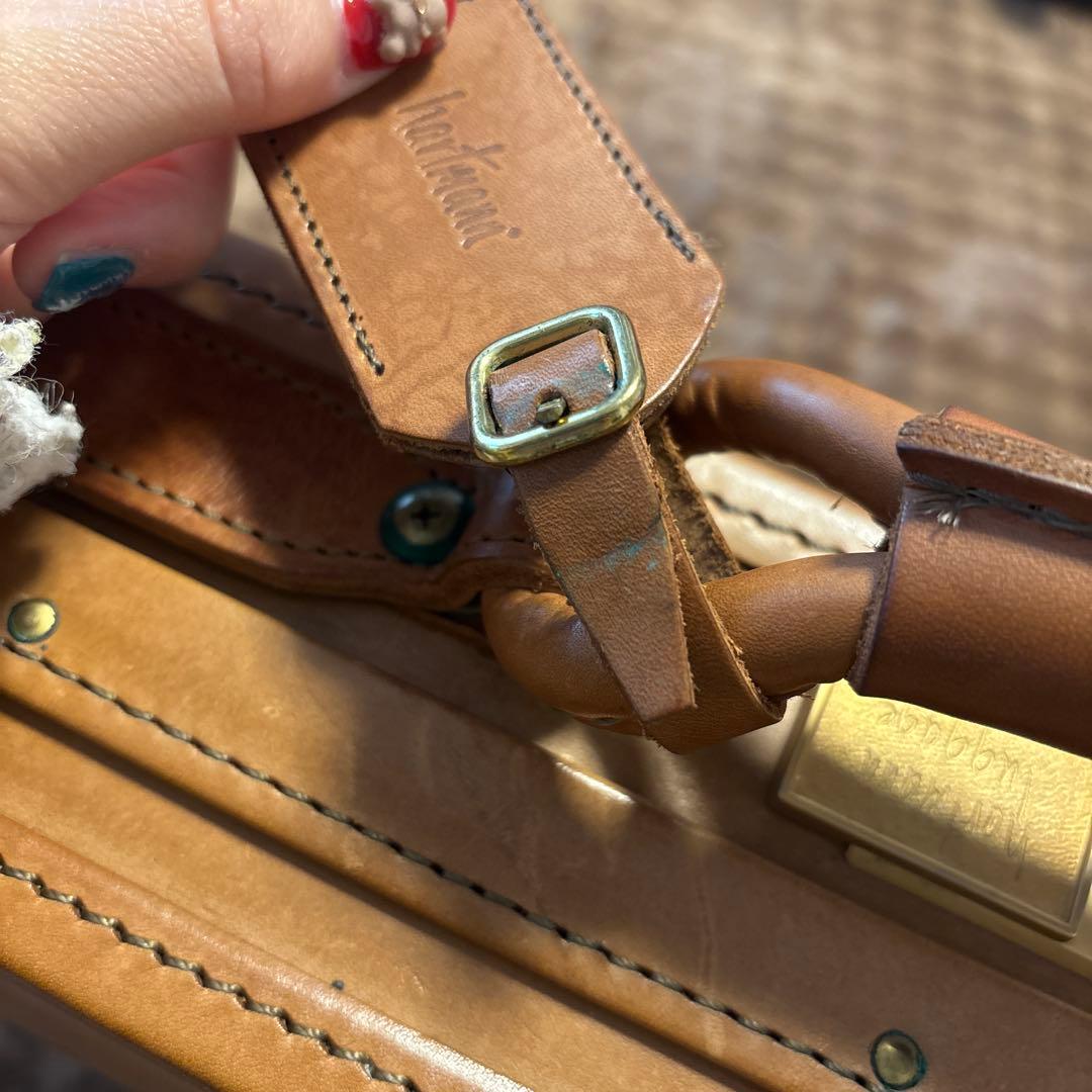 鍵が開かない！！hartmann レザー ビジネスバッグ ブラウン