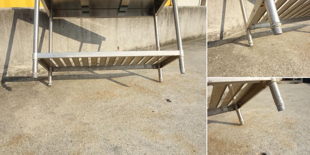 【中古】M▽タニコー 業務用 厨房 作業台 棚 ステンレス (Fe1839)