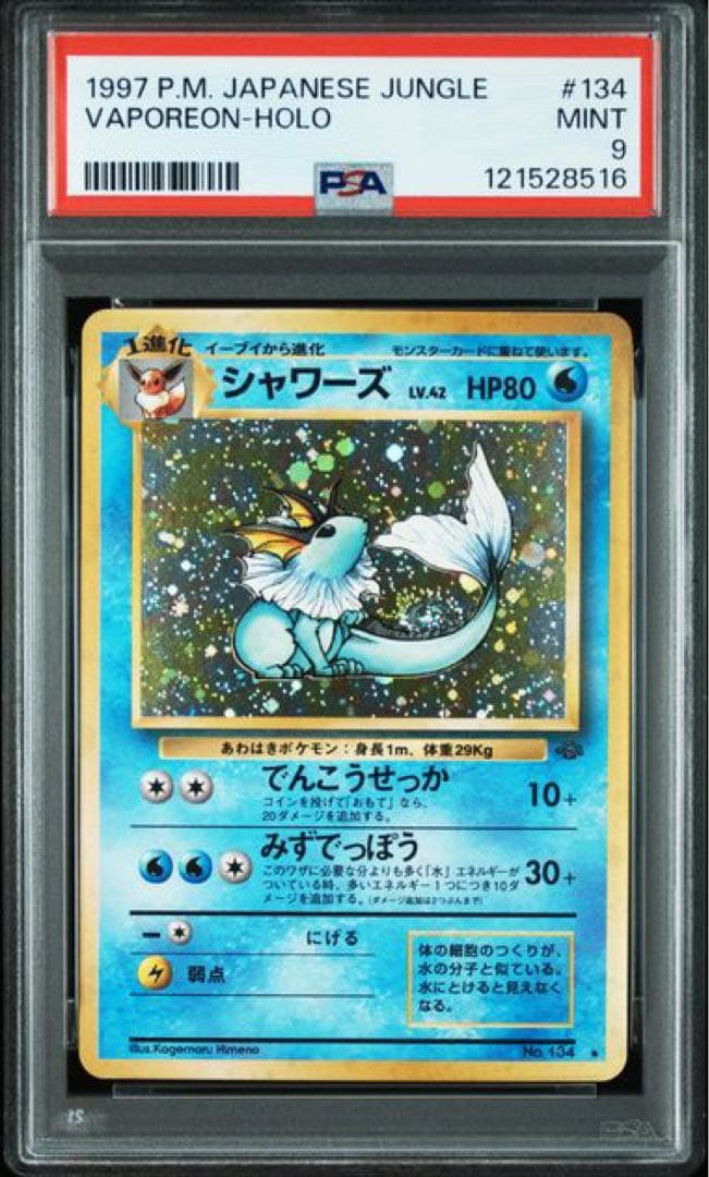 旧裏　PSA シャワーズ　サンダース　ブースター　ブイズ３枚セット