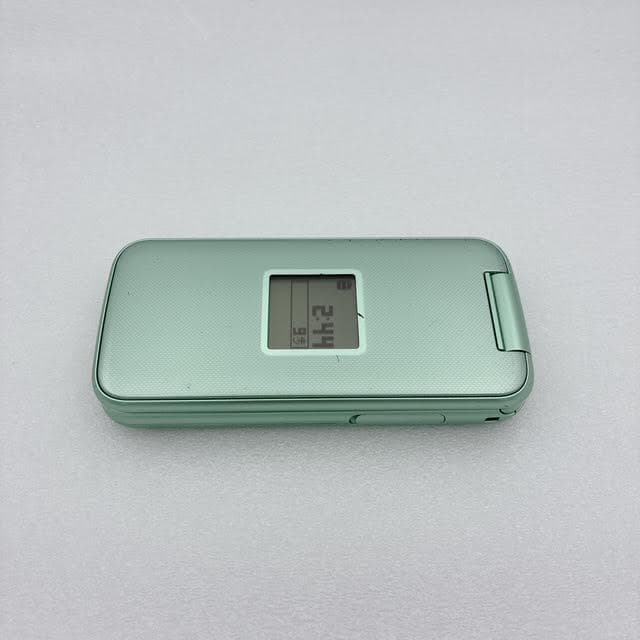 【美品】docomo F-02J らくらくホン SIMフリー ミントグリーン