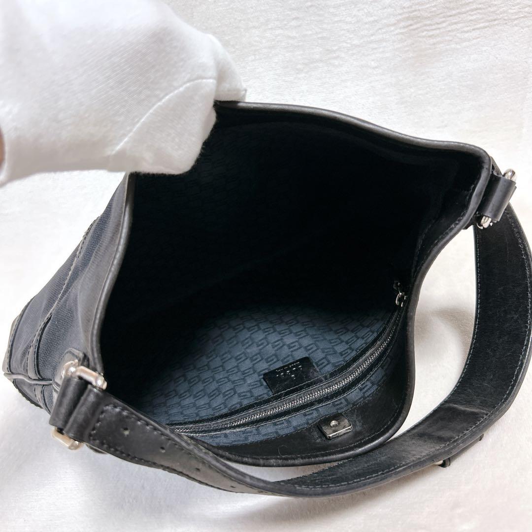 ✨希少✨GUCCI グッチ ワンショルダー インターロッキング 黒 ビッグロゴ