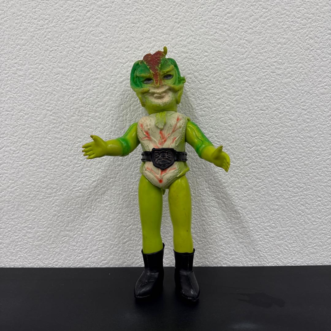 当時物　旧バンダイ　仮面ライダー　怪人　サラセニアン　ソフビ