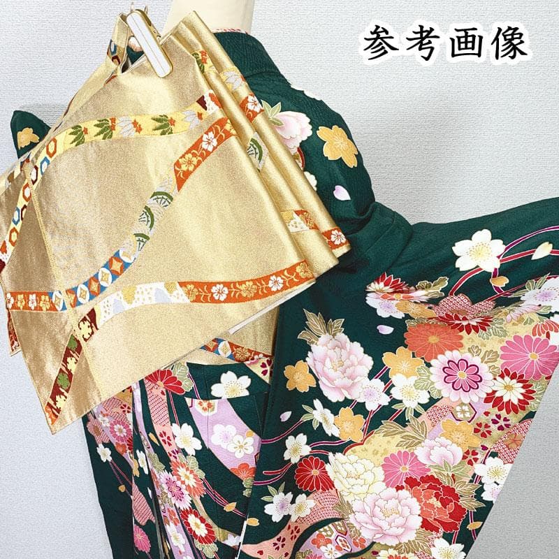 510z29, 411y16,小物類☆人気！振袖 高身長な方にも 古典柄 金彩