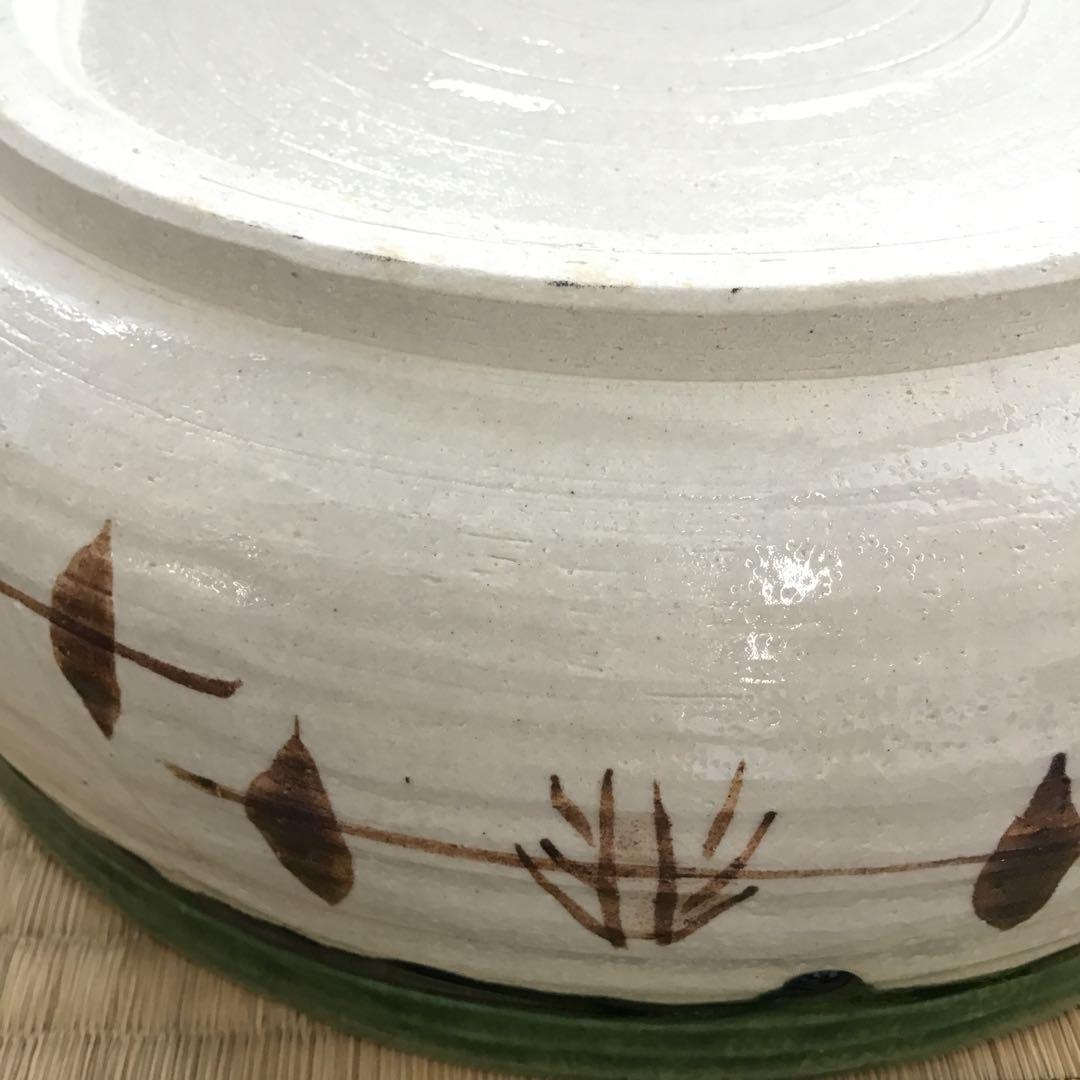 茶道具　水指　織部　五陶　平水指　紙箱　S103MS