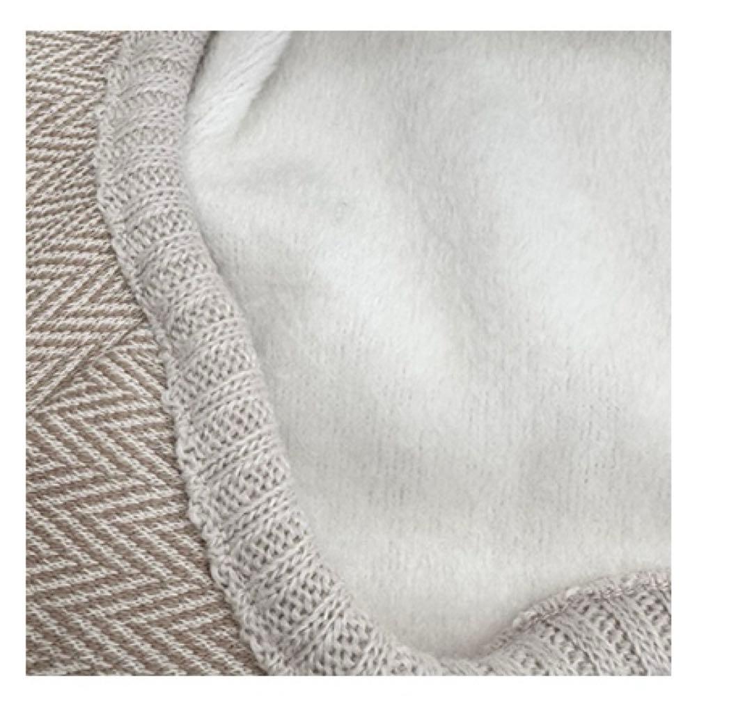 デザインエフ　新作　今期　ヘリンボーンカバーオール ベージュ