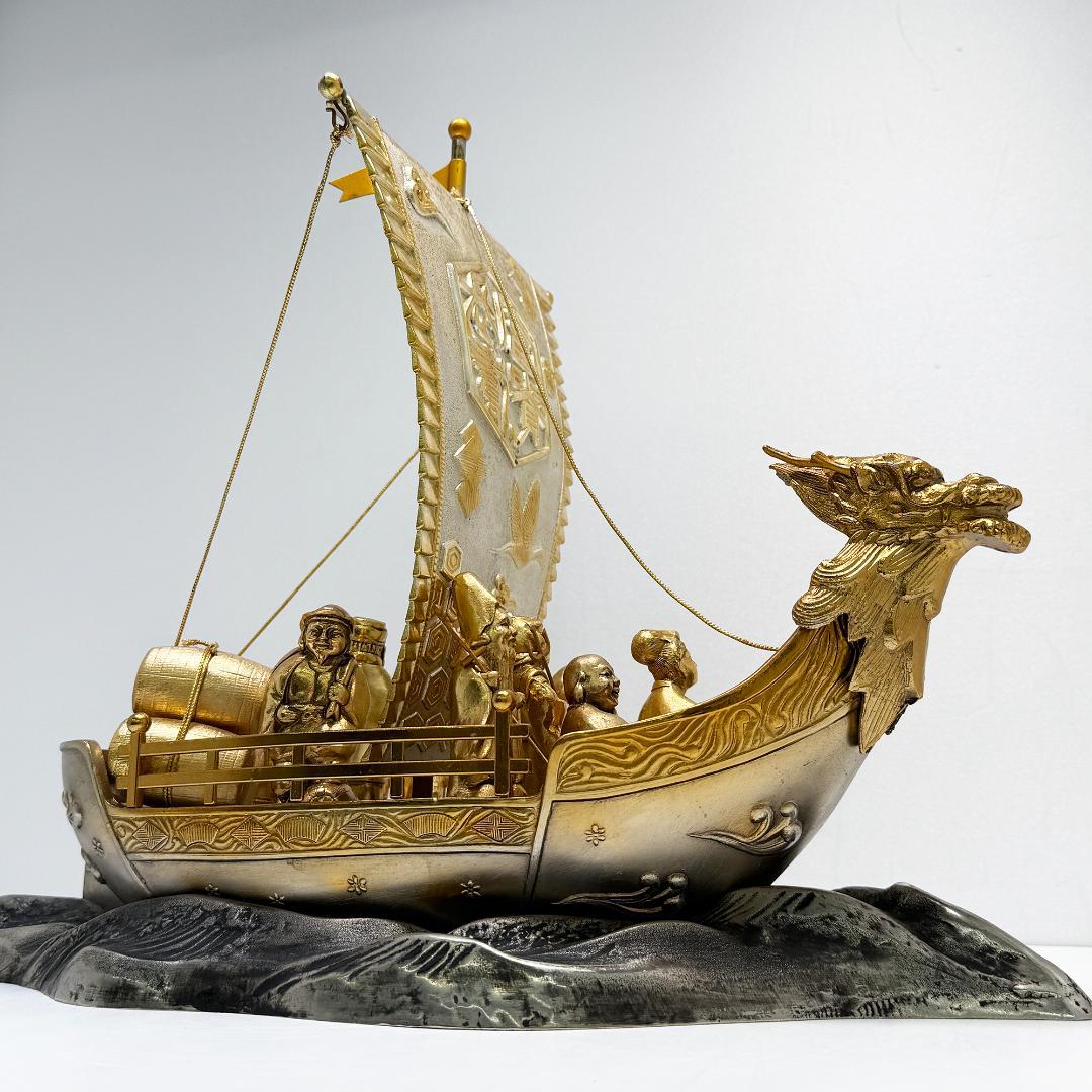 希少品 激レア 掘り出し物 宝船 七福神 全長 47cm