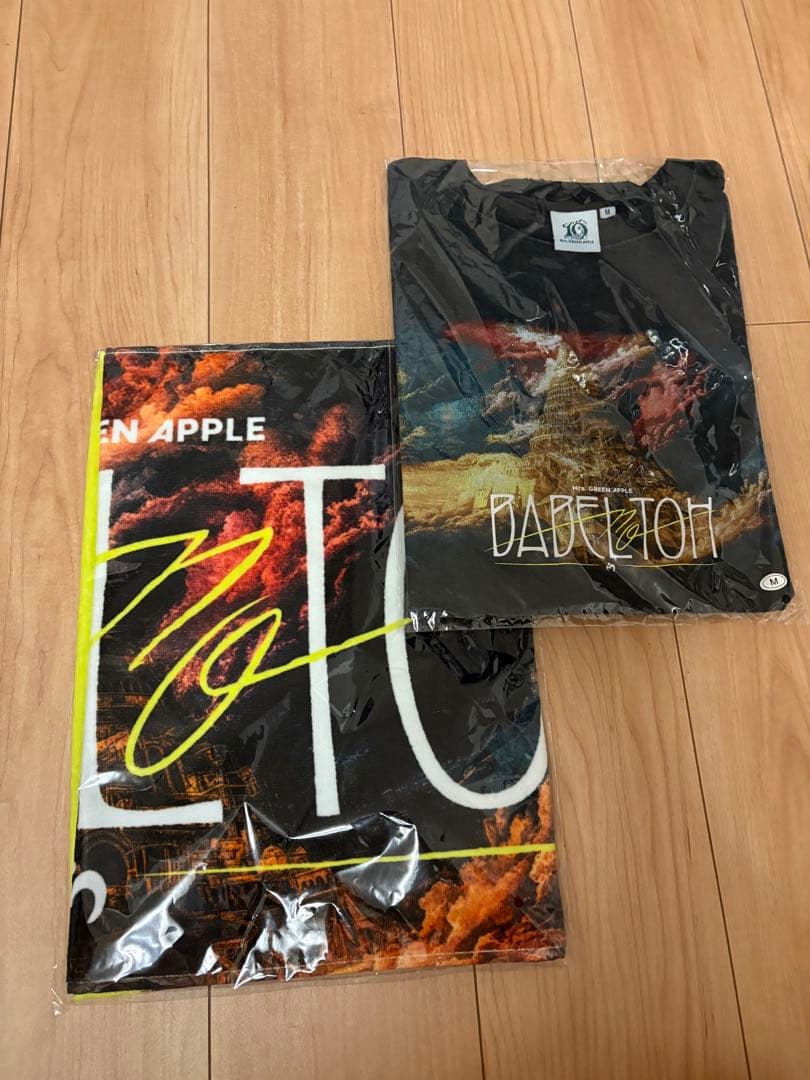 Mrs. Green AppleTシャツ Mサイズ　タオル　セット　バベルの塔