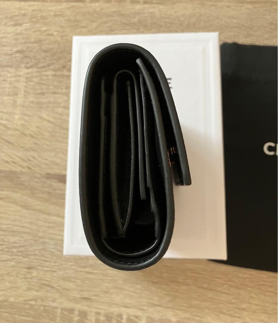 美品　CELINE ブラック 三つ折り財布