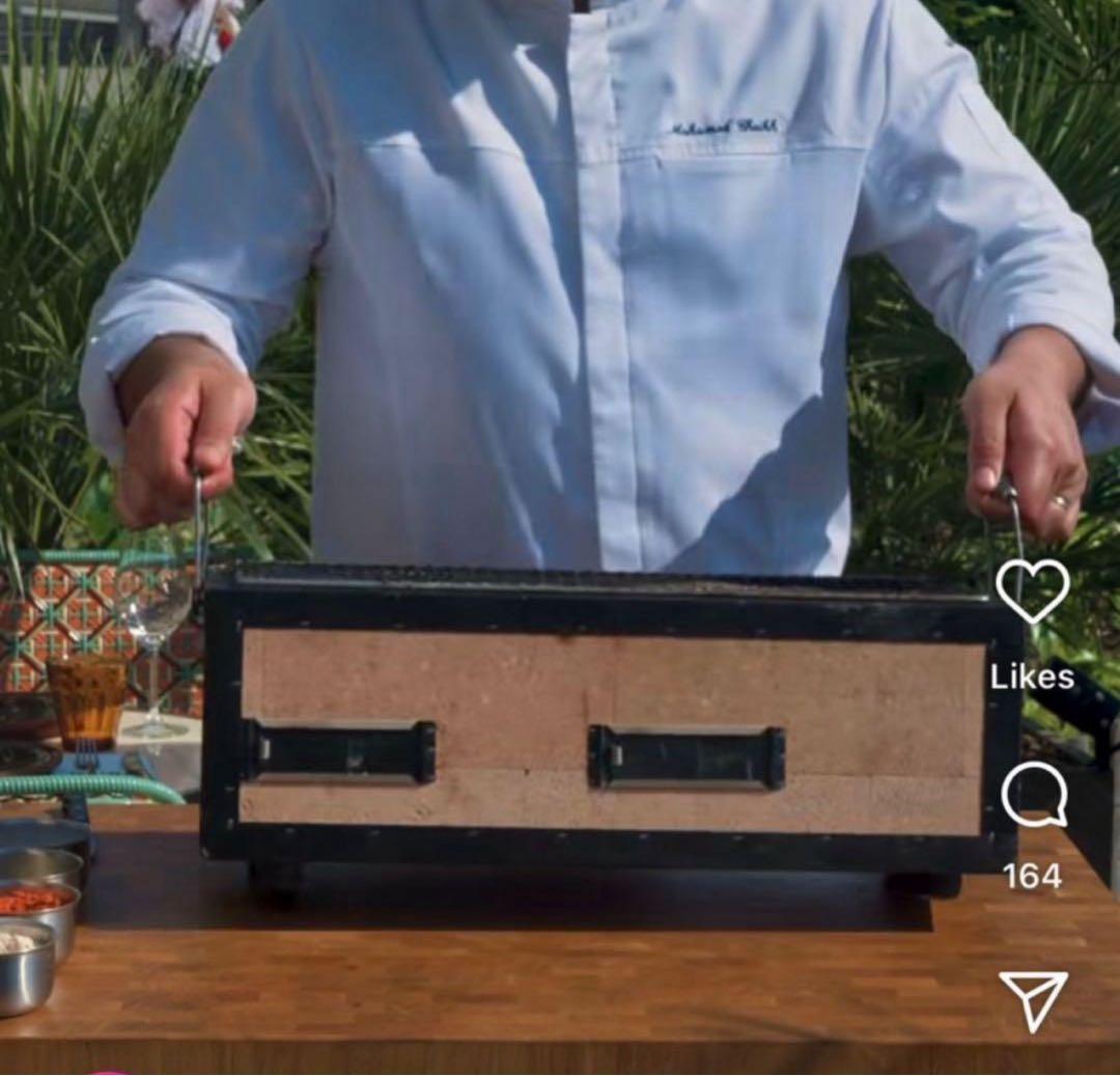 炭用バーベキュー　コンロ　鍵主工業　珪藻土炭火コンロBQ8WF (4人〜8人用)