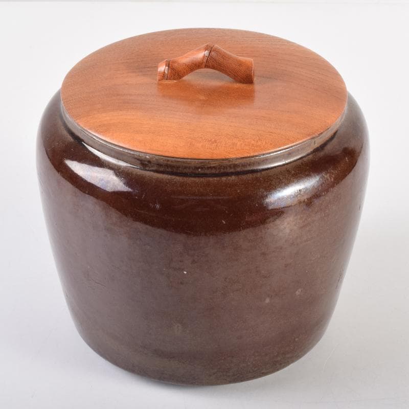 茶道具　瀬戸焼　古瀬戸　水指　時代箱付　V　6950