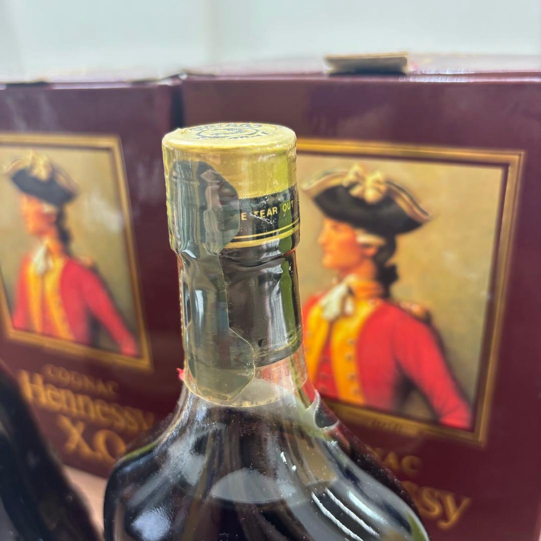 ヘネシーXO クリアボトル 金キャップ 古酒 ブランデー 700ml 2本
