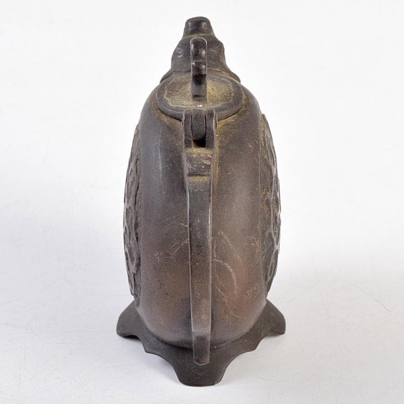 中国　古銅　獣口水滴　在銘　V　R9145