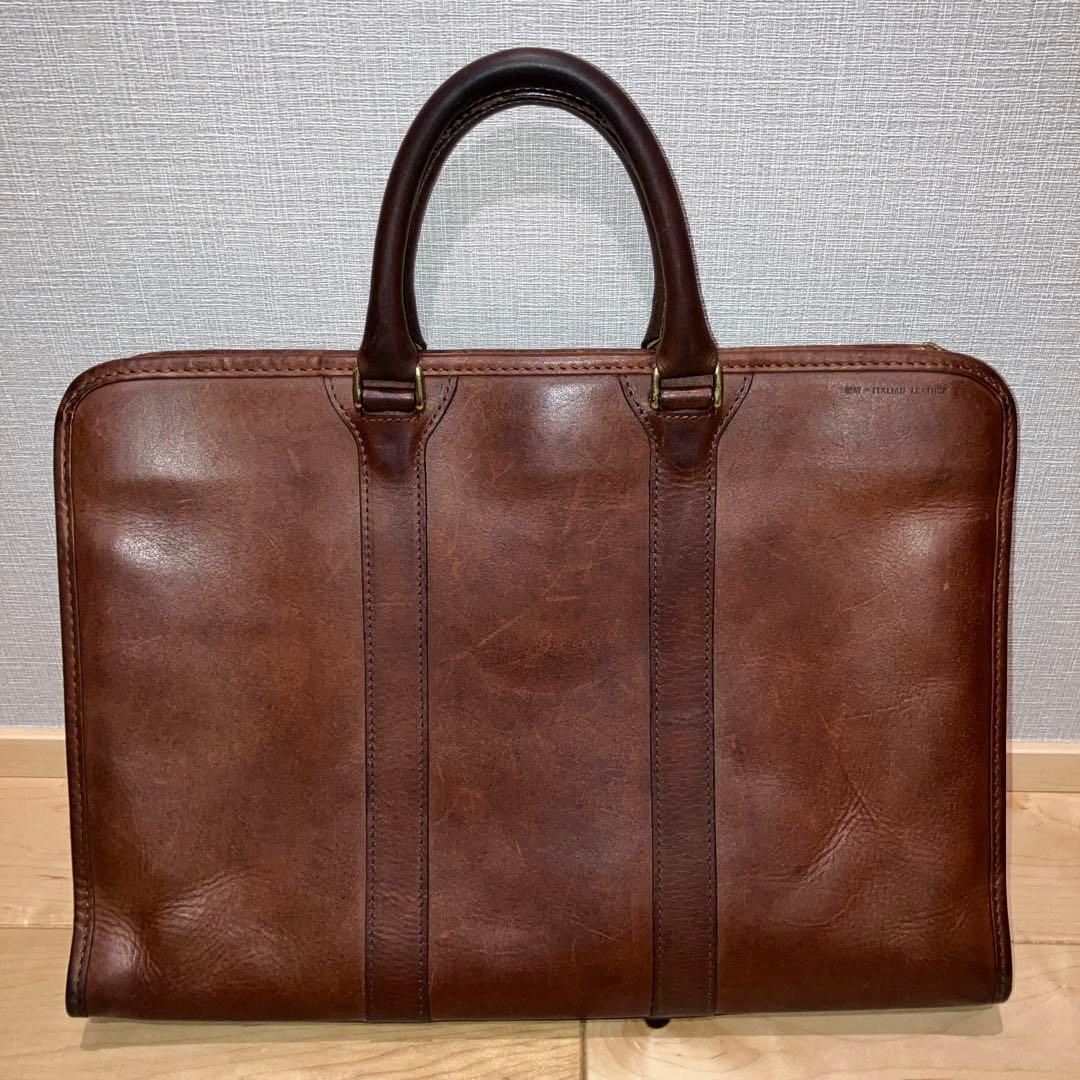 INDEED（インディード）ブリーフケース　ボルサ　ブラウン　オイルレザー