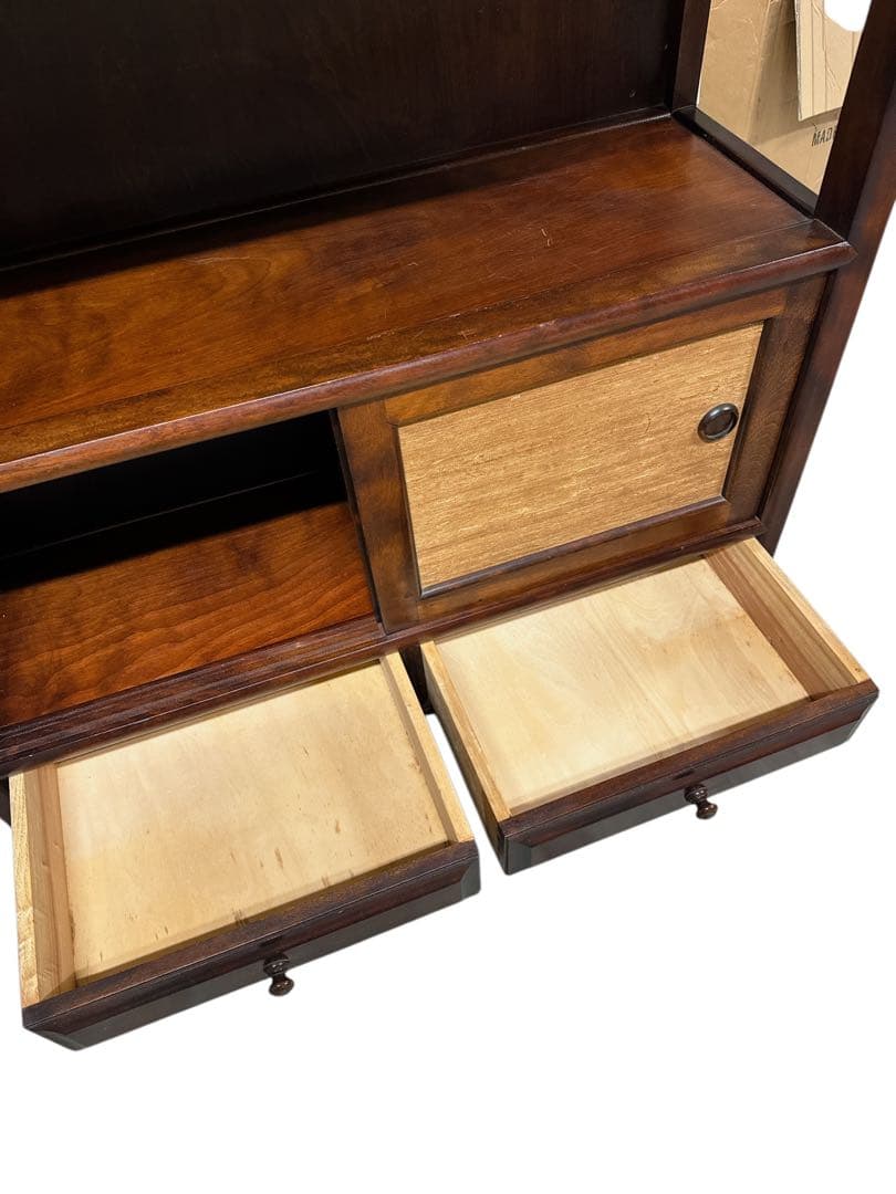 民芸家具 飾り棚 茶棚 キャビネット ミズメザクラ レトロ