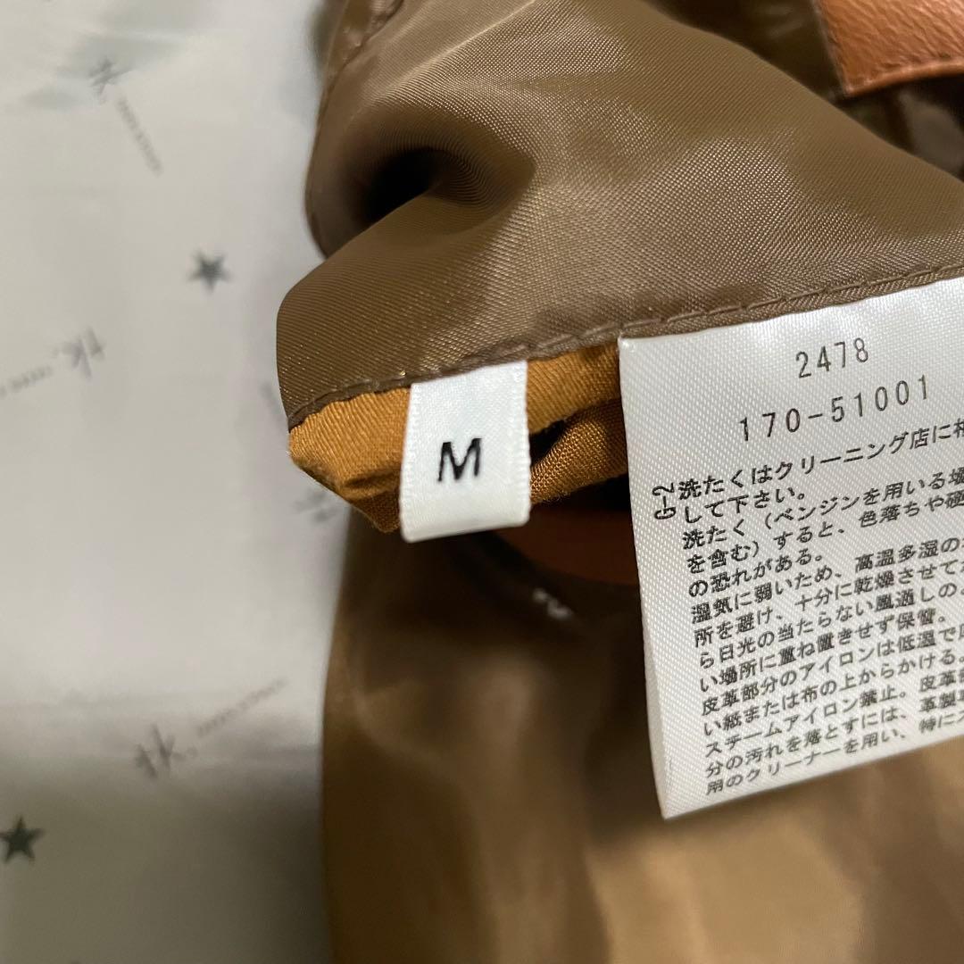 現行モデル/極美品　タケオキクチ　ラムレザージャケット　キャメルカラー　M　本革