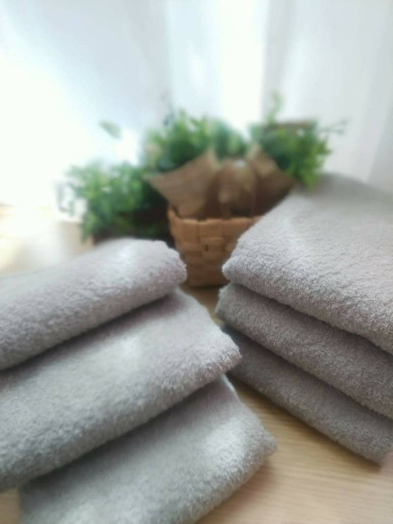 泉州タオル 高級綿シルバーグレーフェイスタオルセット20枚 タオル新品 まとめ
