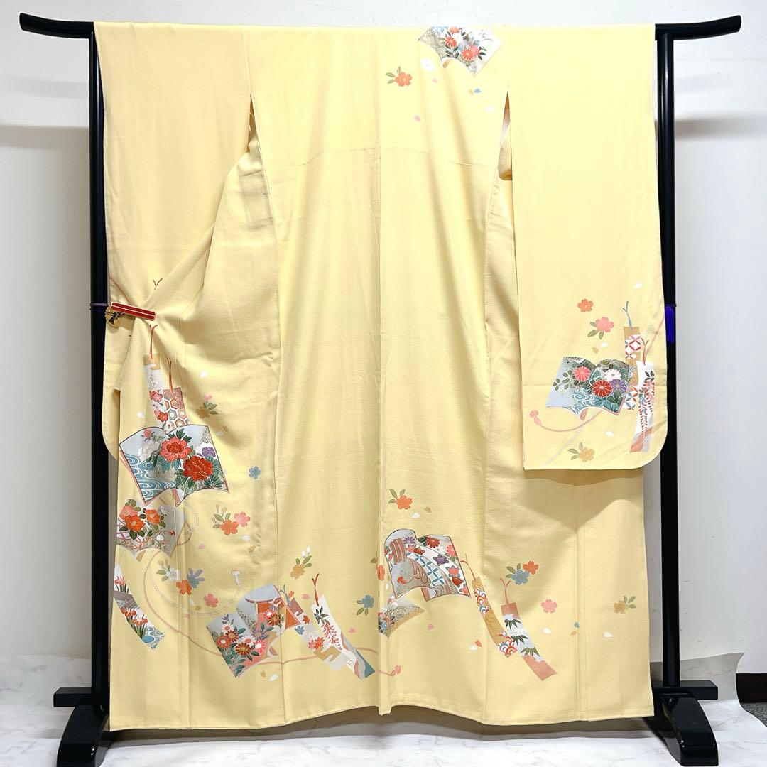 振袖　金駒刺繍　金彩　冊子　束ね熨斗　短冊　花晴れの日　成人式　着物　039k