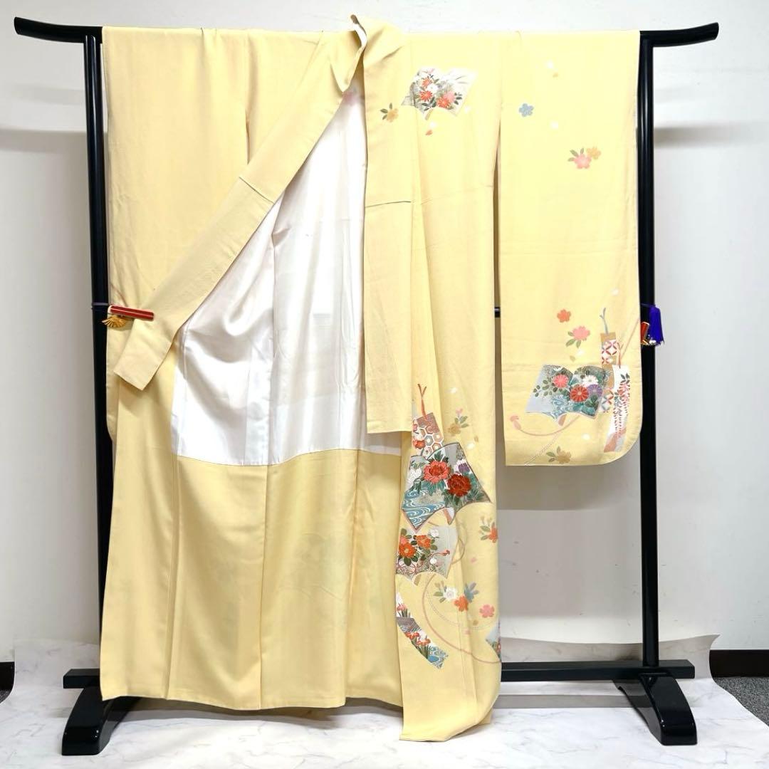 振袖　金駒刺繍　金彩　冊子　束ね熨斗　短冊　花晴れの日　成人式　着物　039k