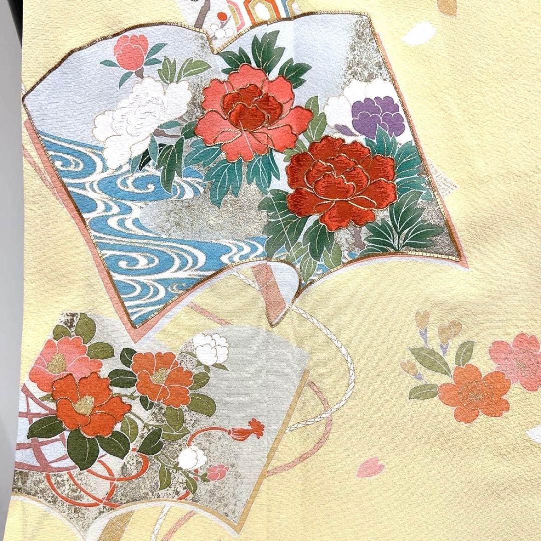 振袖　金駒刺繍　金彩　冊子　束ね熨斗　短冊　花晴れの日　成人式　着物　039k