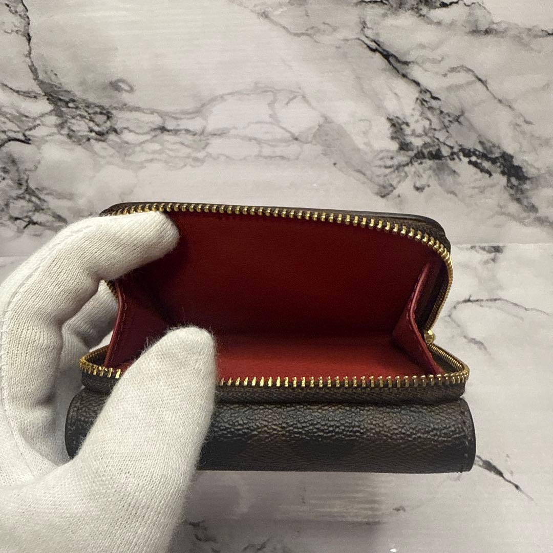 (未使用品)大人気、コーチ、折財布、PVC、レザー、ドッキング、人気色、茶、金