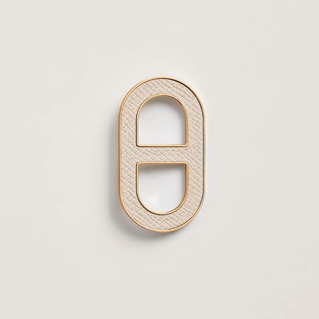 新品未使用エルメス　ブローチ　バッジ　シェーヌダンクル