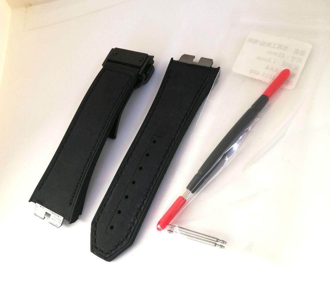 【新品未使用、互換ベルト、バックル付】ウブロ　ビッグバン　ウニコ　ワンタッチ