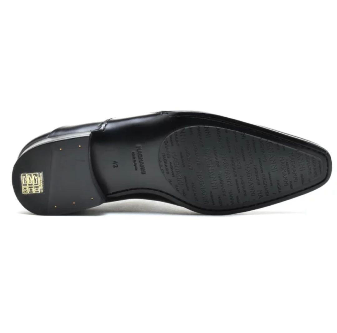 《価格対応可です！》MAGNANNI(マグナーニ)ブラックレザードレスシューズ