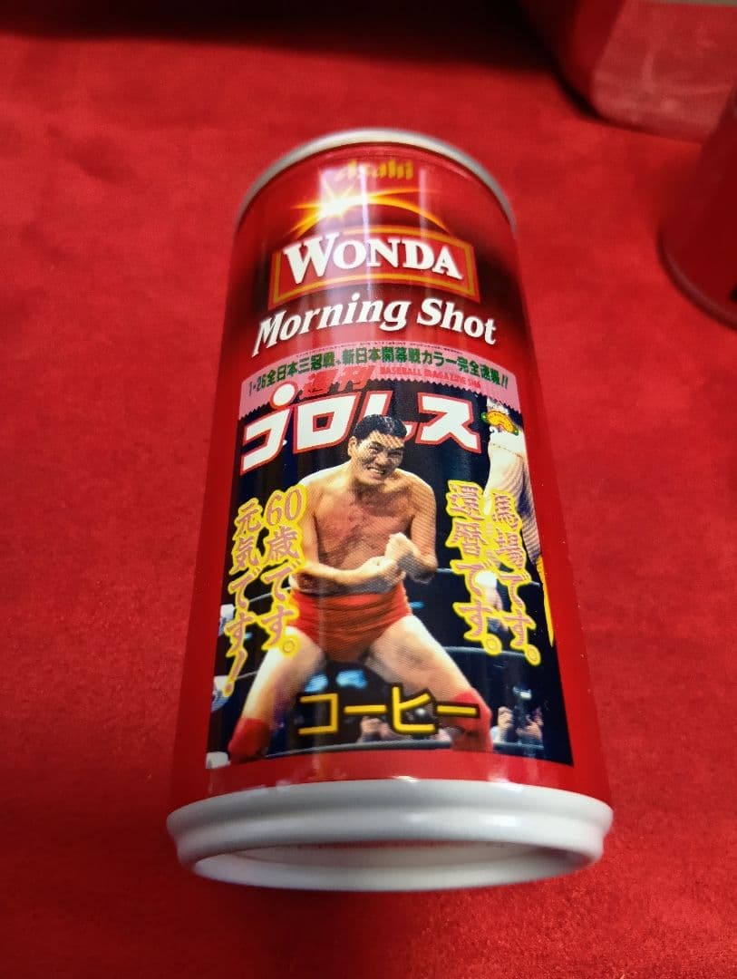 非売品POP付 Wonda 週間プロレスデザイン缶　　未開封　全12種類コンプ