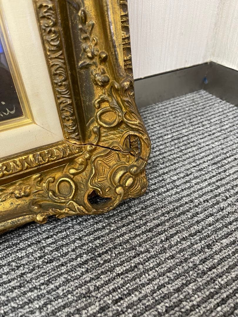 アンティーク絵画　額縁込み