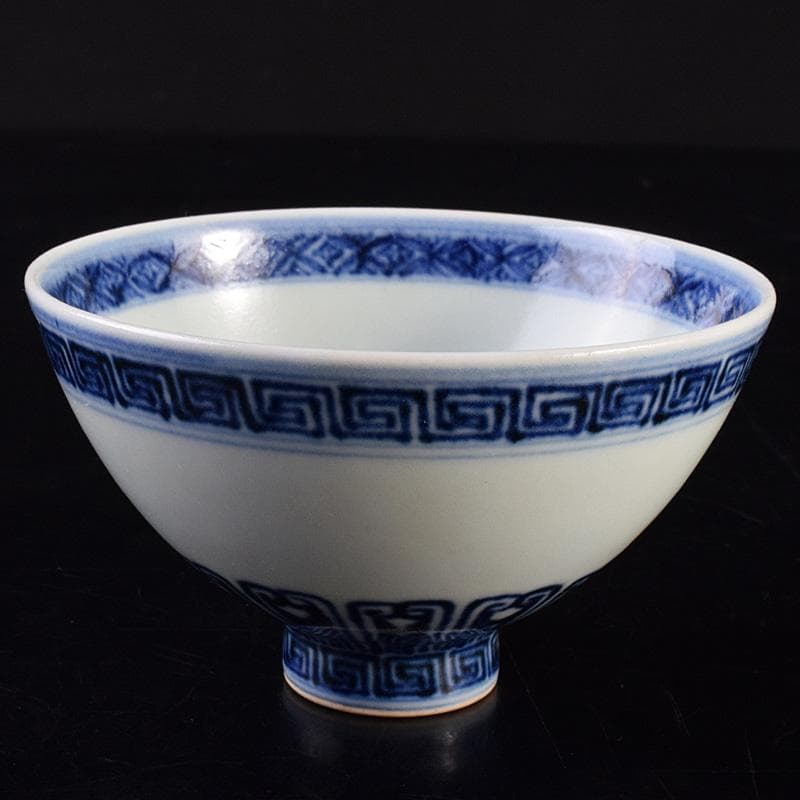 Big Chef　中国　大明宣徳年製　青花蓮子碗　C　7759E