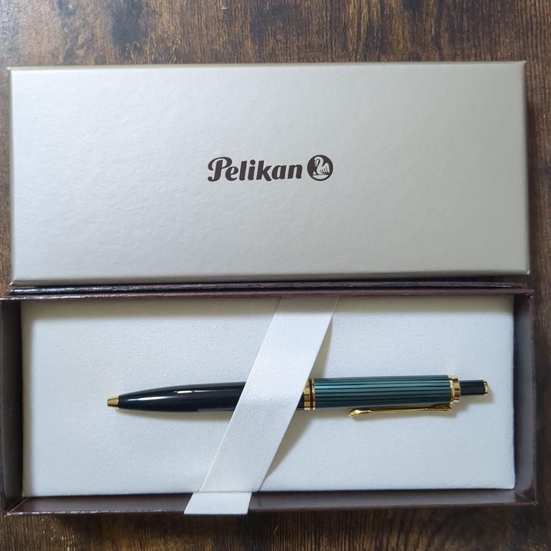 Pelikan（ペリカン）ボールペン スーベレーン K400 グリーンストライプ