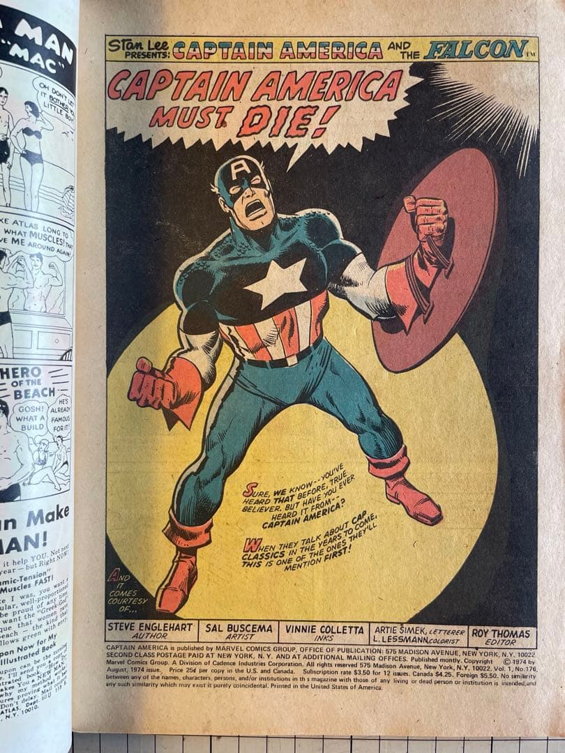 アメコミ Captain America #176 August 1974