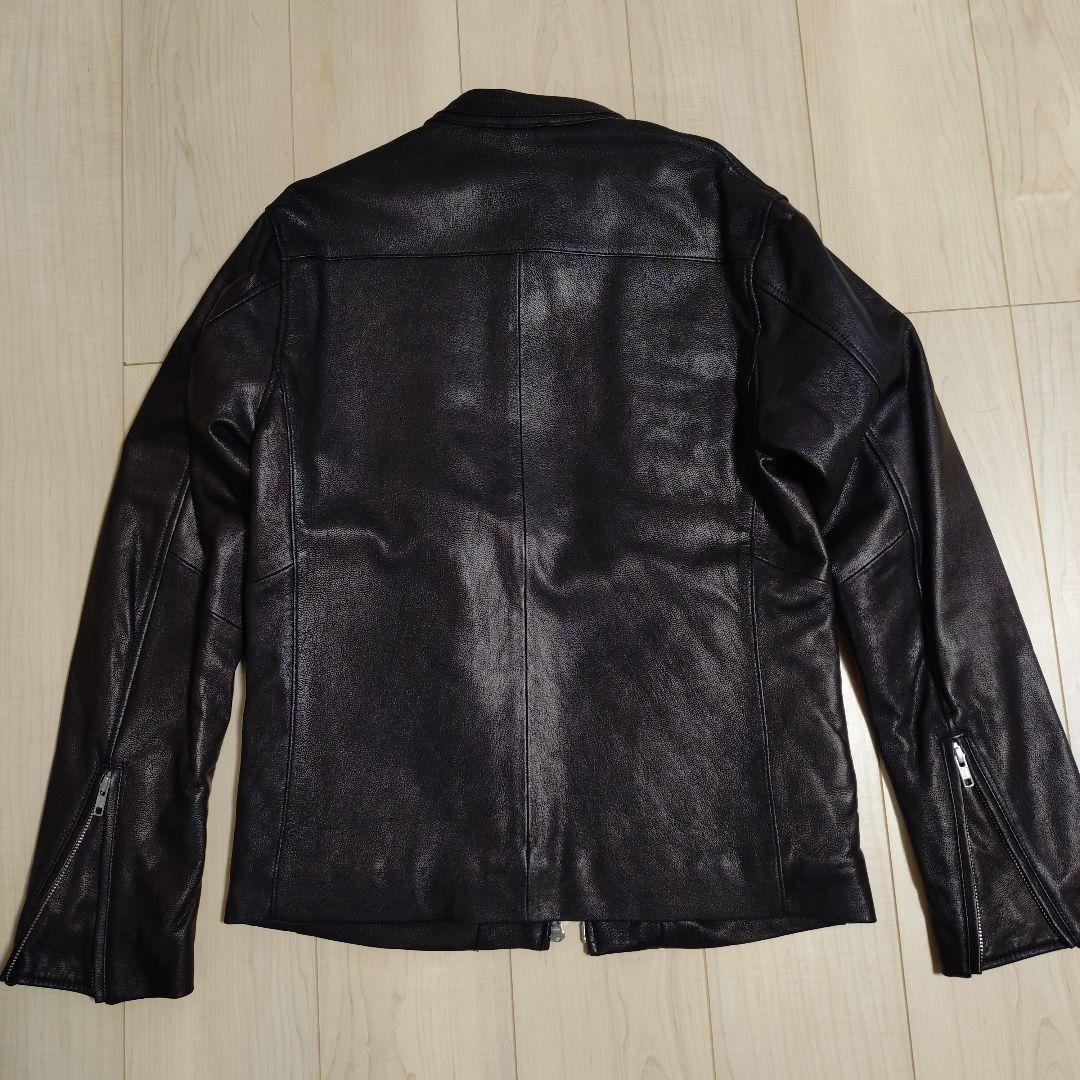 BEAUTY&YOUTH 黒 ゴートレザージャケット シングルライダース Ｌ