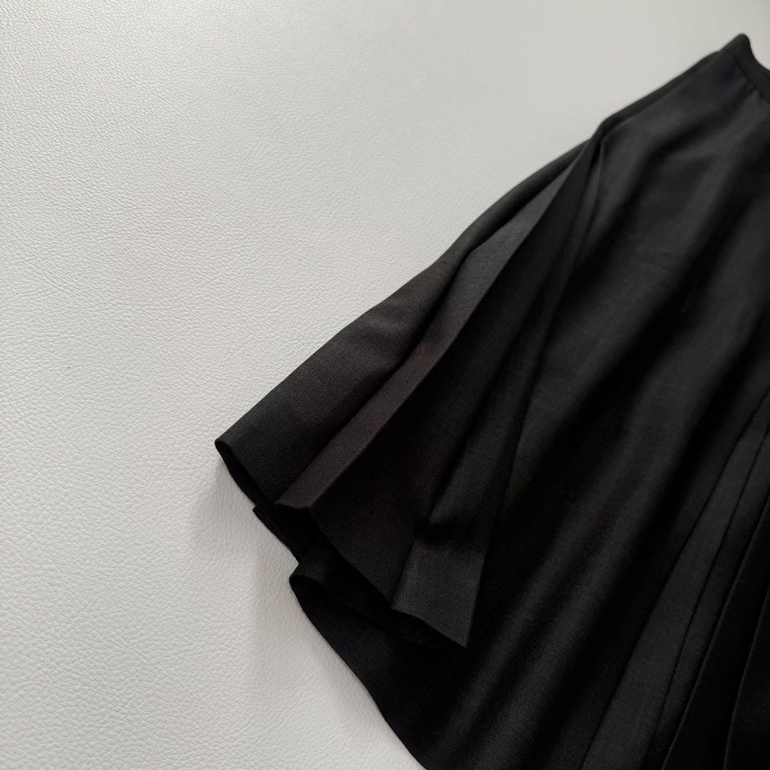 フォクシーニューヨーク　ワイドパンツ　プリーツスカート　ダークグレー　L