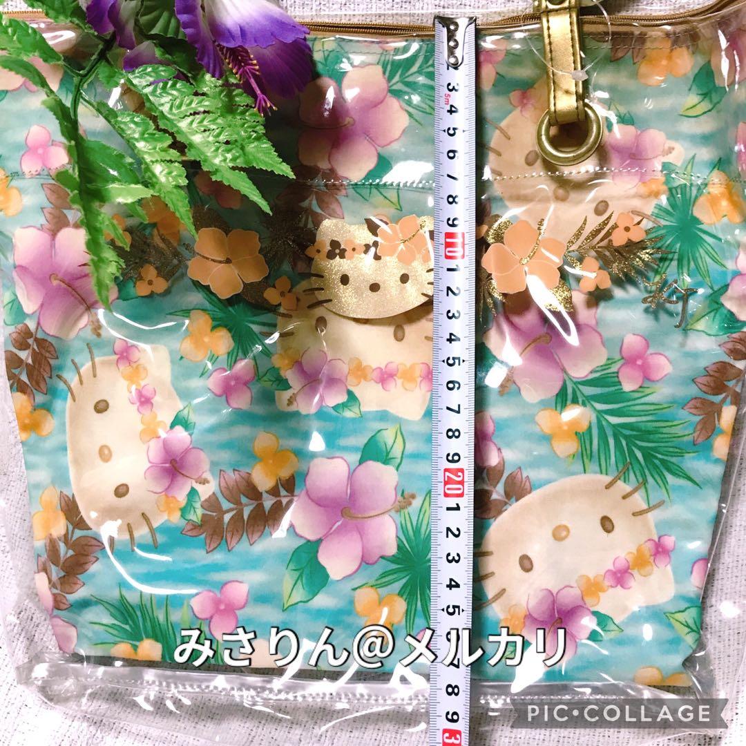 未使用近い 日焼けキティ トート バッグ 大人 2001 ヘアゴム ハローキティ