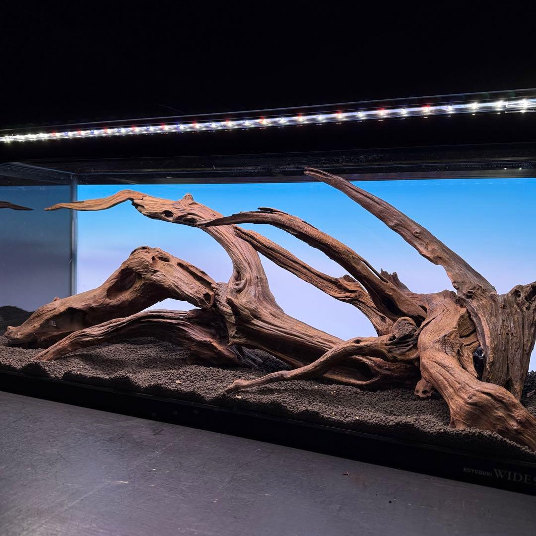 MRW-7188 赤系流木レイアウトセット　90cm水槽用流木　アクアリウム