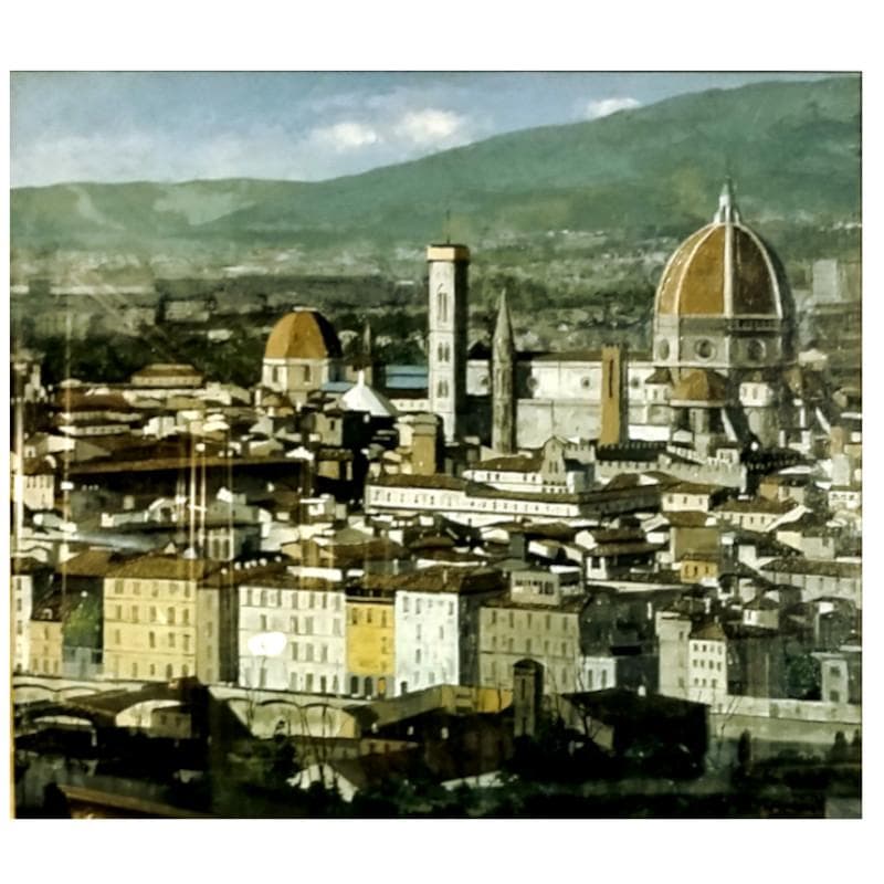 ☆斉藤 要☆「フィレンツェ」油絵　F10号　良好！