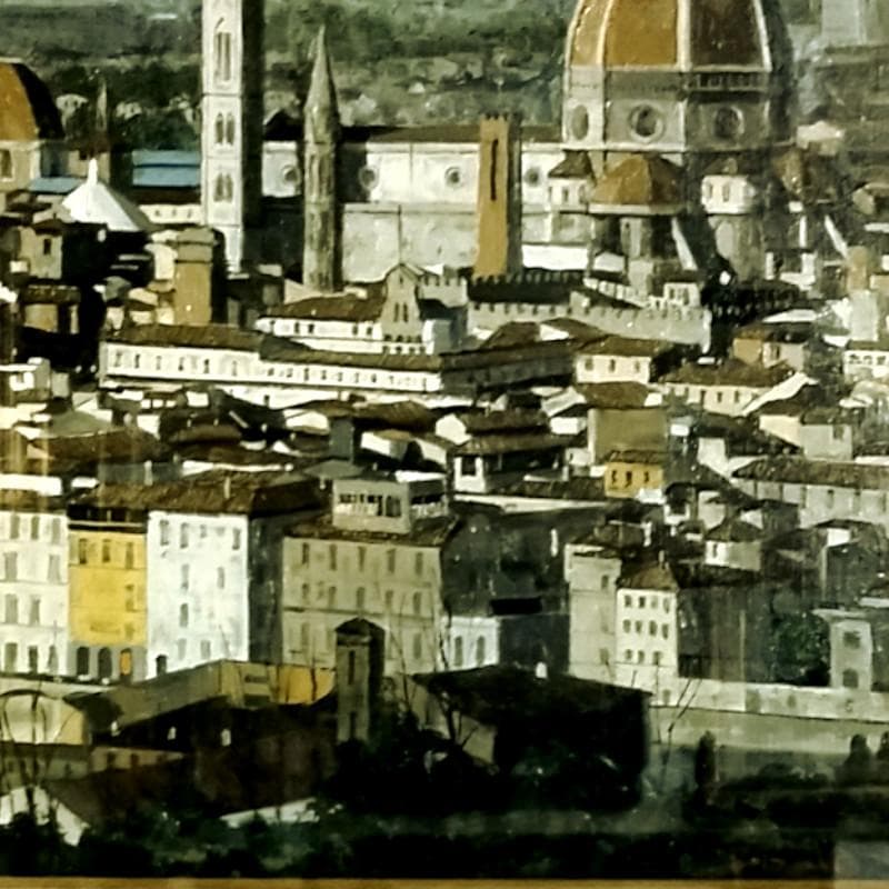 ☆斉藤 要☆「フィレンツェ」油絵　F10号　良好！