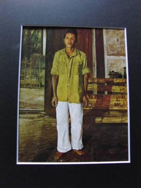 SUDJOJONO（S.スドジョヨノ）、隣人の像、希少大判画集画