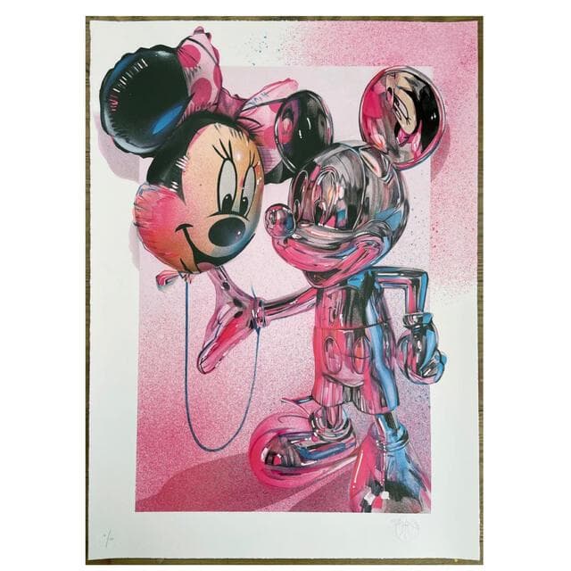 ファナカパン ミッキー ミニー シルクスクリーン