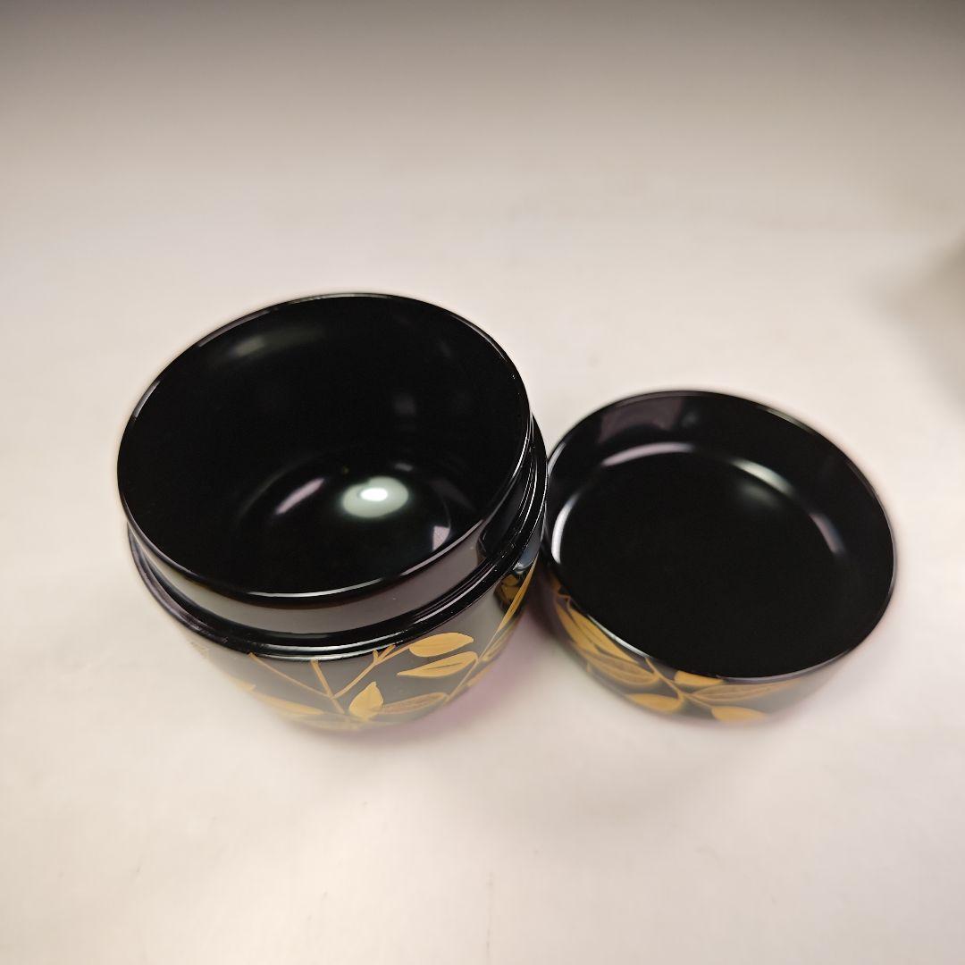 ウ209 棗『蒔絵師　宮田宗景』『利休好写　笹巻絵　中棗　共箱』茶道具　茶器