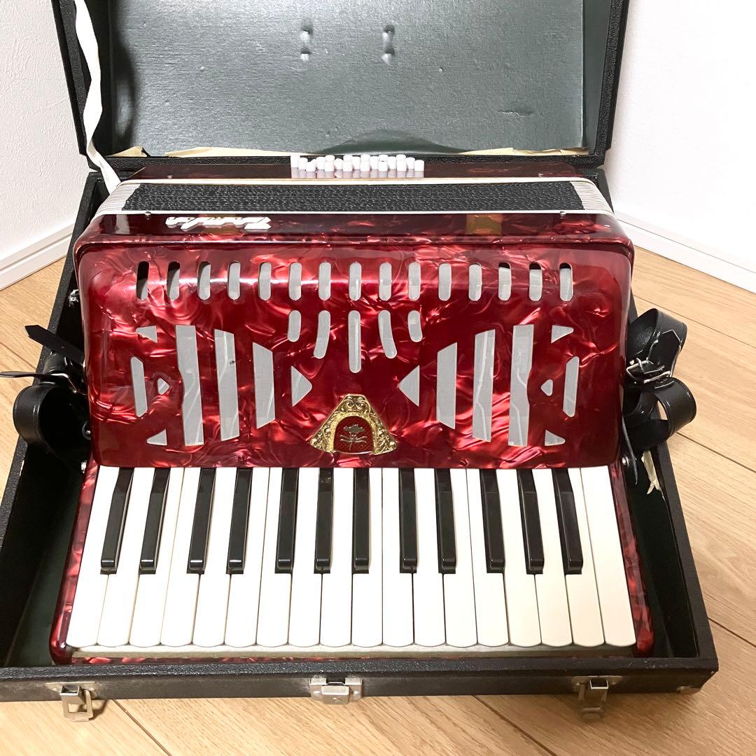 TOMBO アコーディオン No.211 30鍵盤 ハードケース付