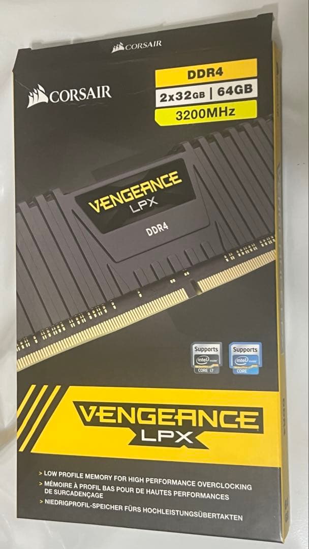 メモリー Corsair Vengeance DDR4 32GB 3200MHz