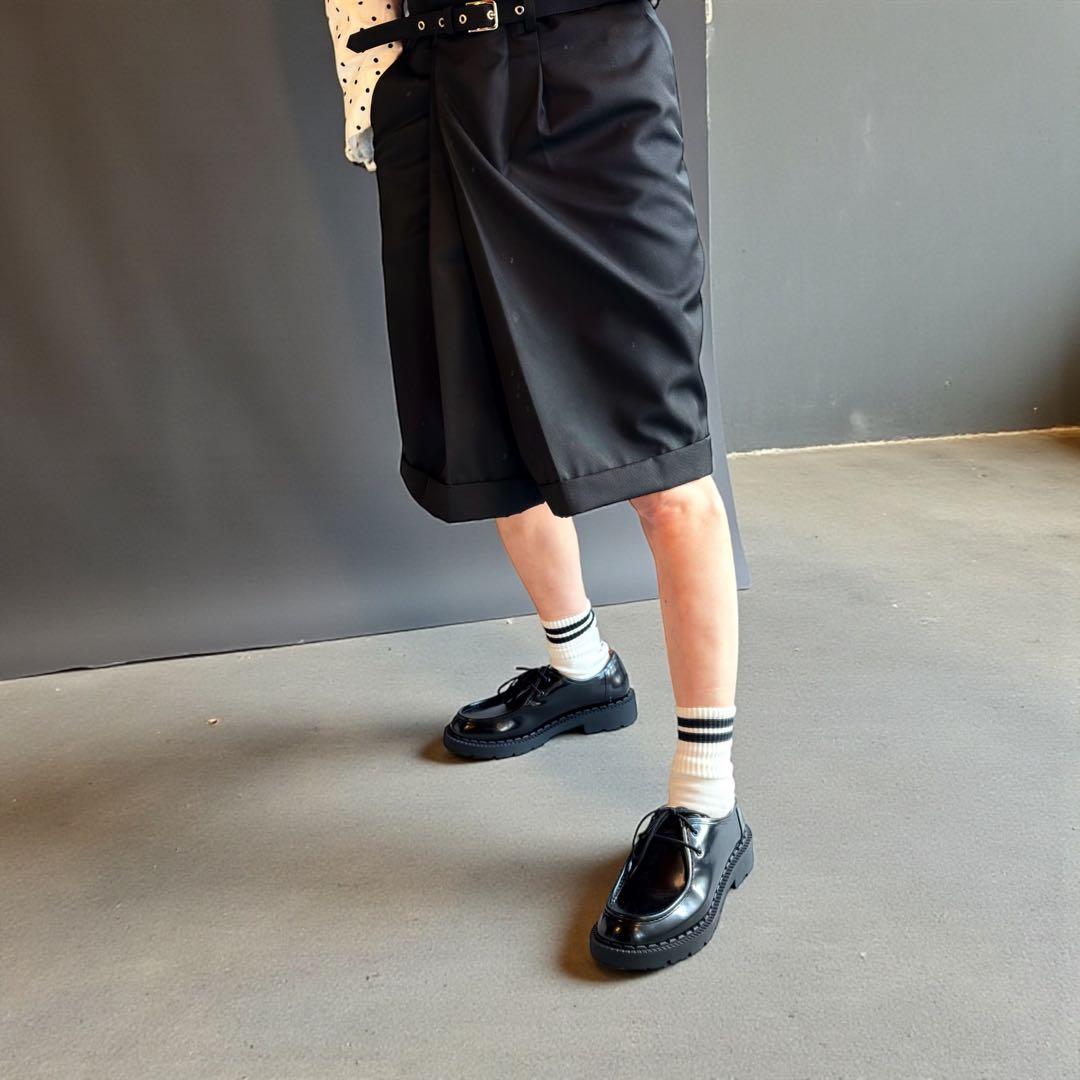 コムデギャルソン黒キュロットパンツ