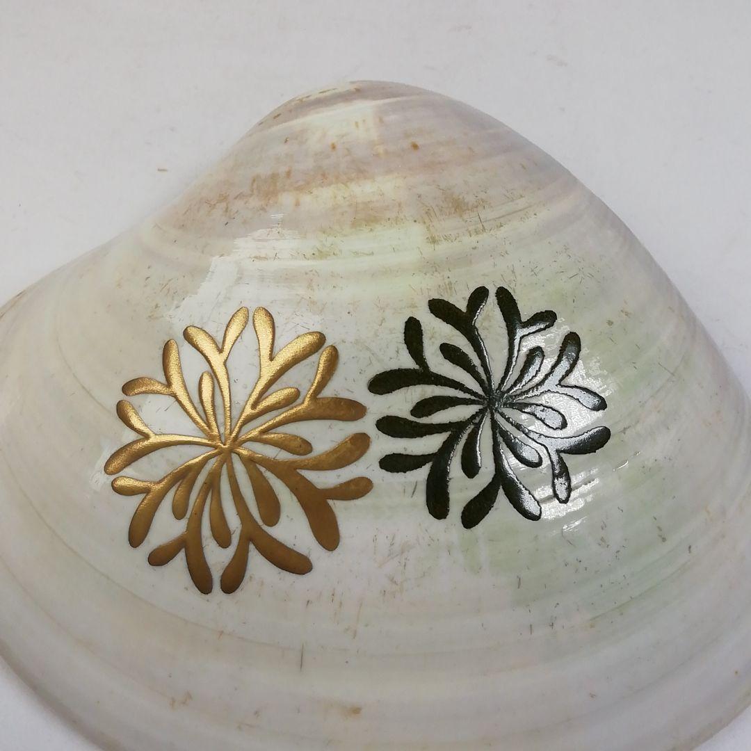 Ｔ７４７　香合　『海松絵　蛤香合』『伊藤表正』　共箱　茶道具