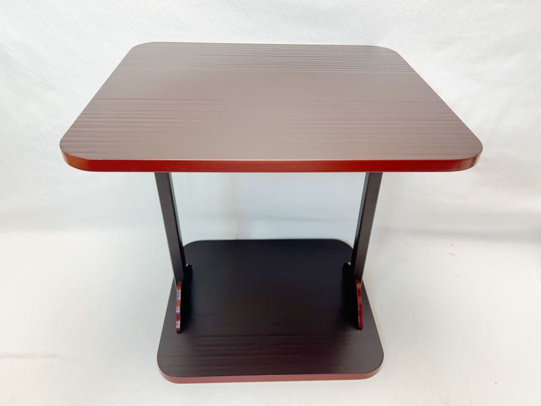 ほぼ未使用 茶道具 伊藤表正作 即中斎好 溜塗 小四方棚 組み立式 共箱