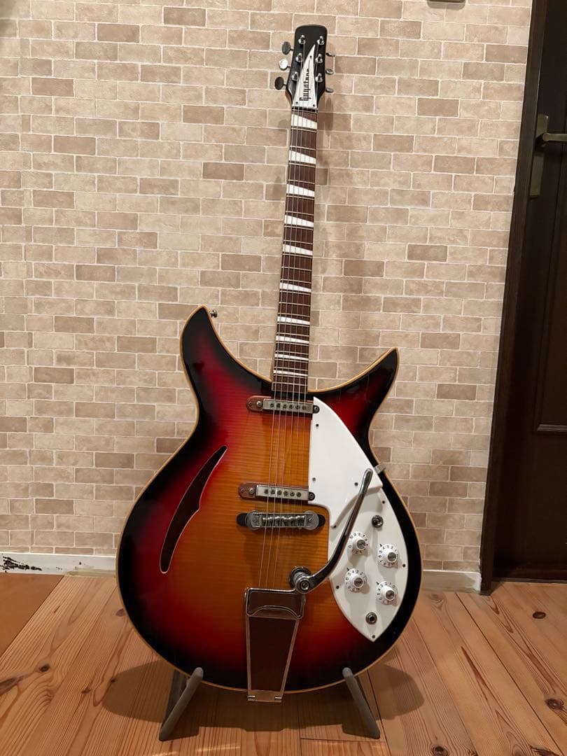 Guyatoneサンバースト セミアコースティックギター　ＳＧ-４２Ｔ